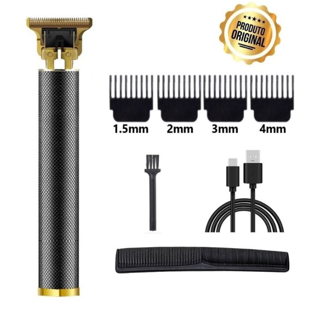 Máquina de Cortar Cabelo e Barba Elétrica e Portátil - Professional